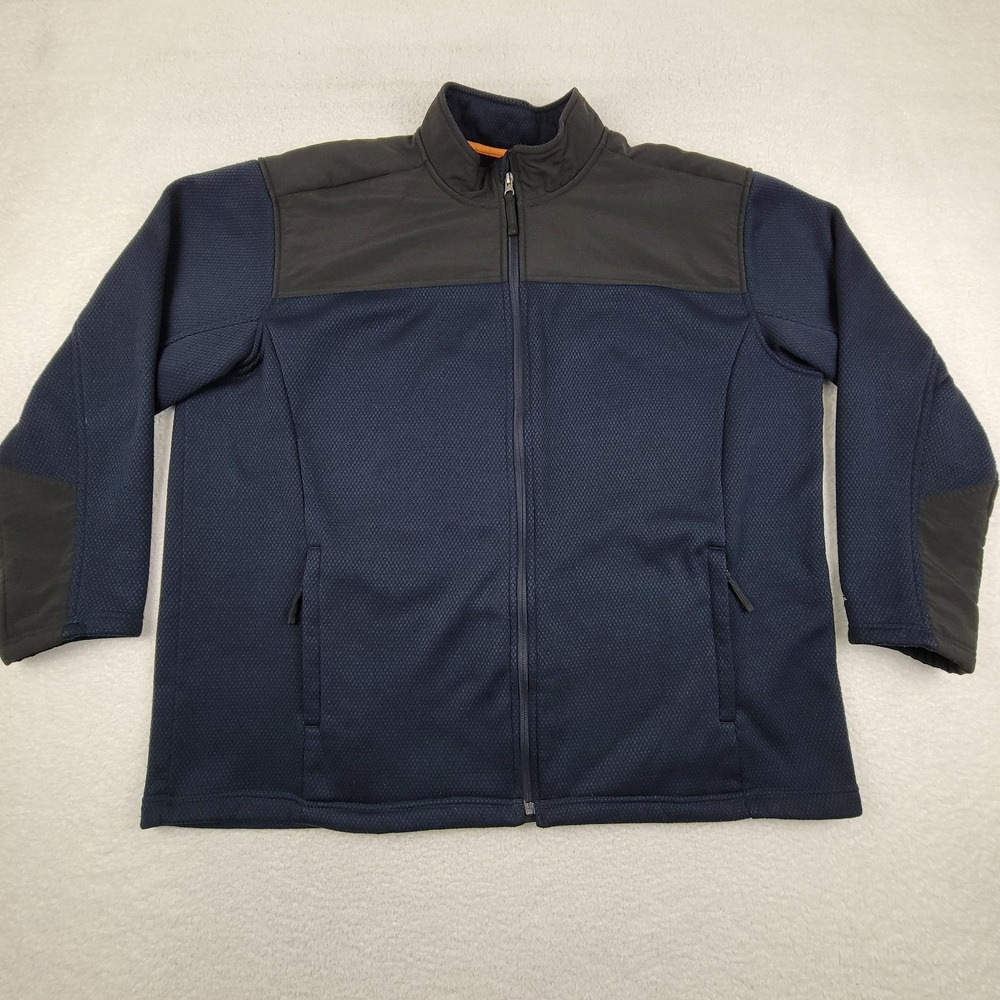 Ridgecut‎ Jacket Mens 2XL Navy Blue Full Zip Toughwear Fleece Lined Workwear